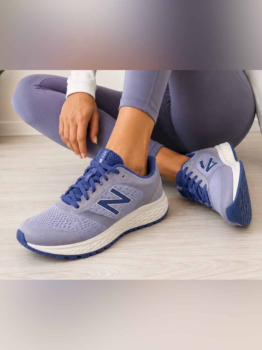 New Balance 520v6 Women’s Running Shoes Size 8 Light Purple Lavender Blue
